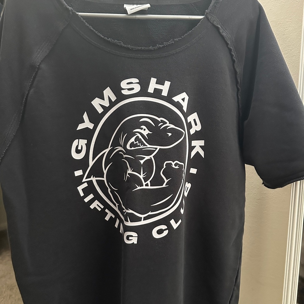Gymshark Charcoal Tee with White Logo